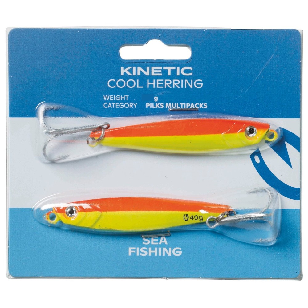 Kinetic Cool Herring 2 Pack - Pilker Orange/Yellow - 25g - 2 Stück