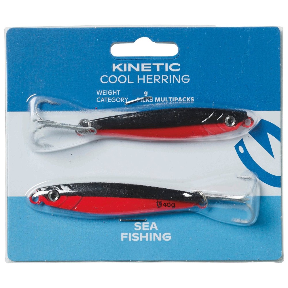 Kinetic Cool Herring 2 Pack - Pilker Black/Red - 25g - 2 Stück