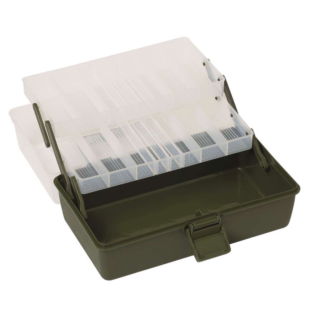 Kinetic Tackle Box - Angelkiste Clear/Green - 36.8x21.4x20cm