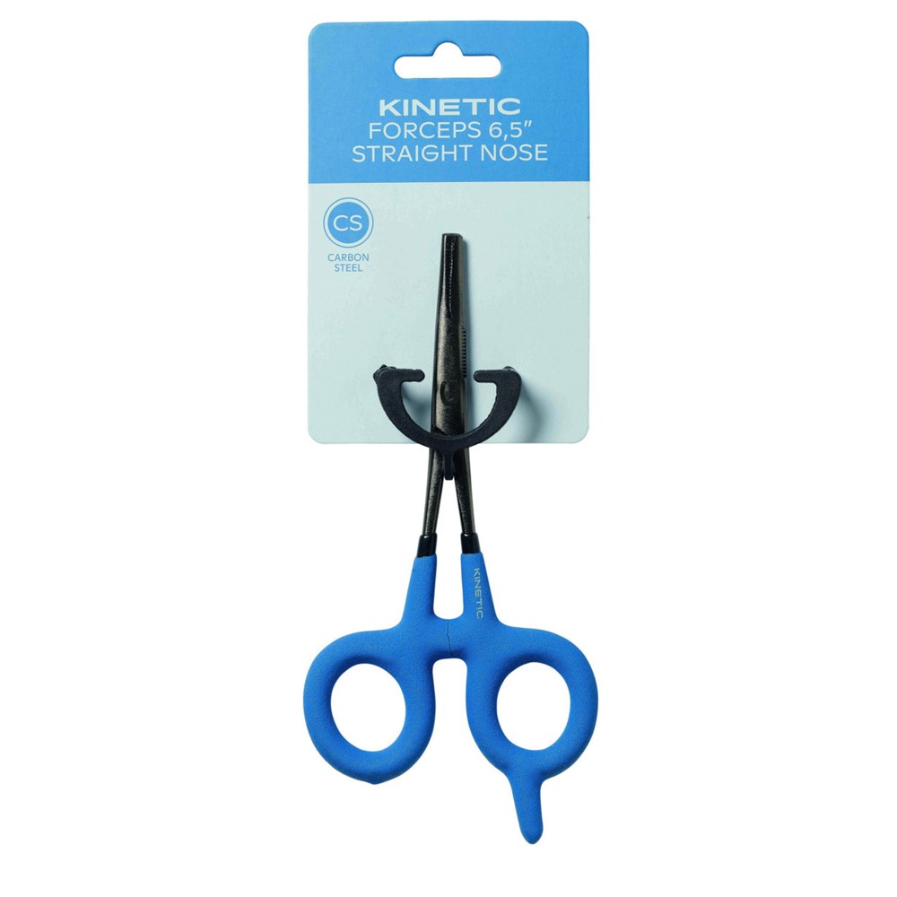 Kinetic CS Forceps Straight Nose - Zange Blue/Black - 15cm - 1 Stück