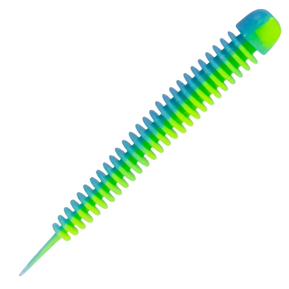 Kinetic Wriggly - Forellenköder Baby Blue/Chartreuse - 7,5cm - 2,1g - 10 Stk.