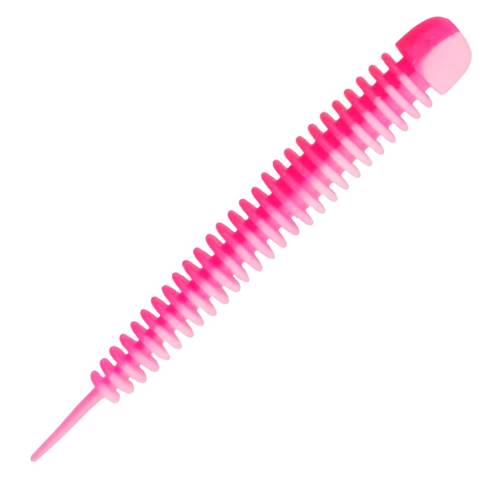 Kinetic Wriggly - Forellenköder White/Pink - 7,5cm - 2,1g - 10 Stk.