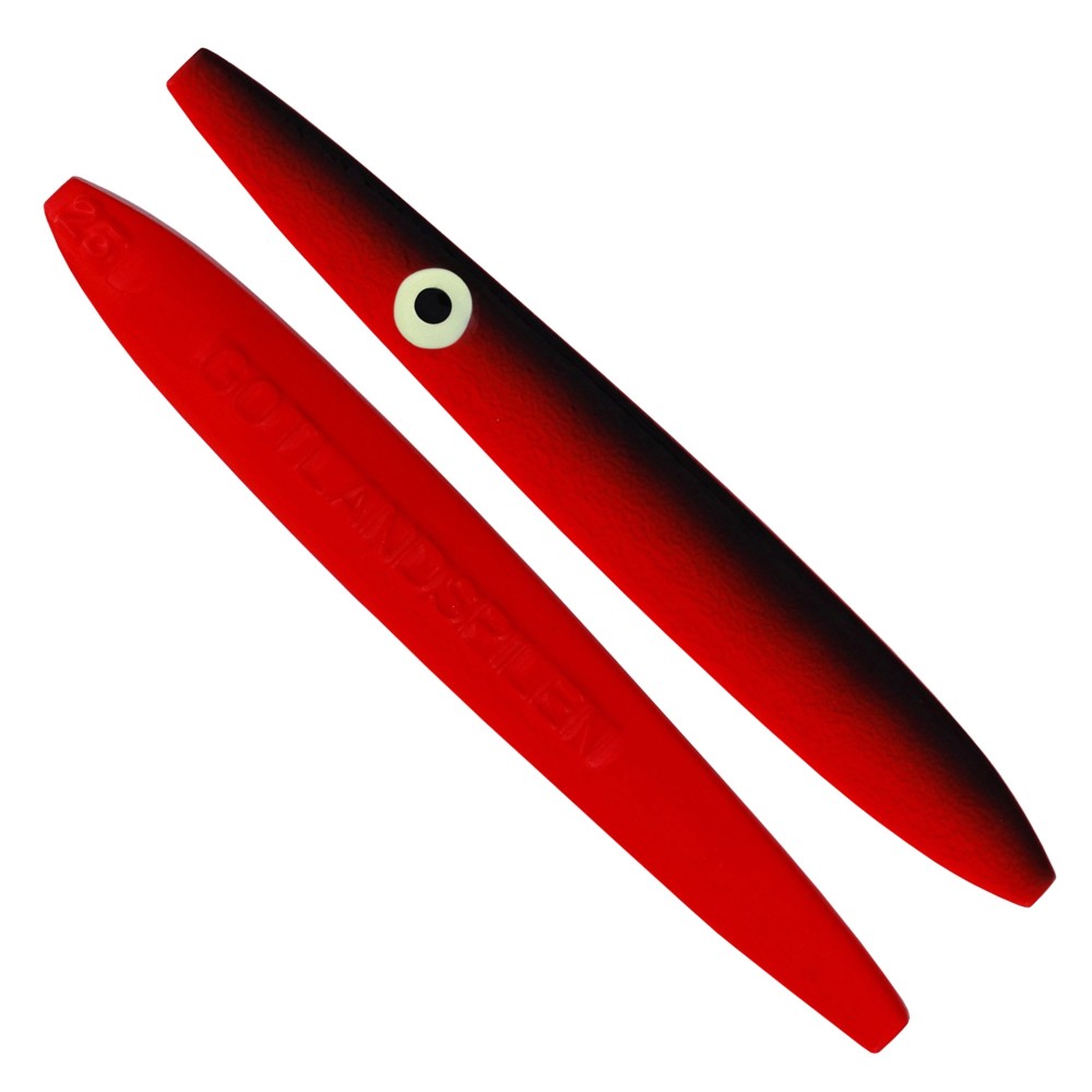 Westin Gotlandspilen - Meerforellenblinker Fl. Red/Black - 8,7cm - 18g - 1 Stück
