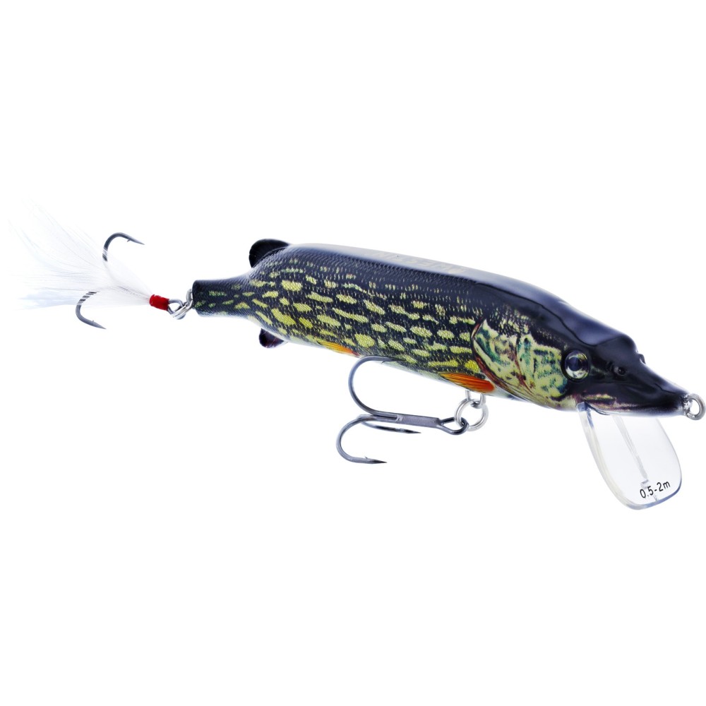 Westin Mike The Pike Crankbait - Wobbler 14cm - Metal Pike - 30g - 1 Stück