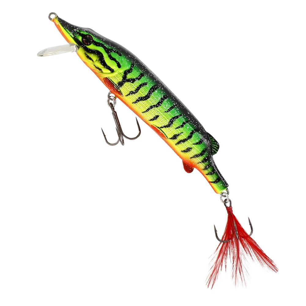Westin Mike The Pike Crankbait - Wobbler 14cm - Crazy Firetiger - 30g - 1 Stück