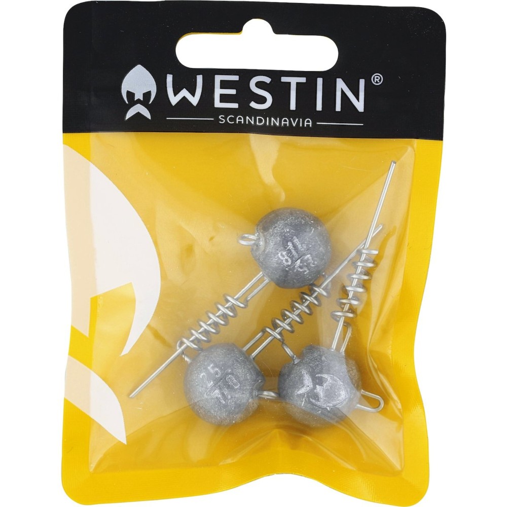 Westin ScrewIn - Jigkopf Natural - 10g - 3 Stück