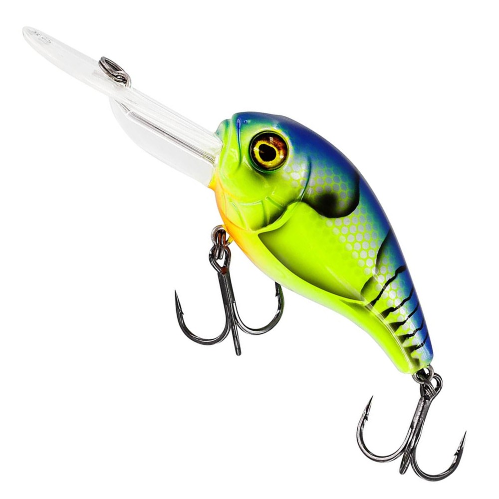 Westin Megabite DR Crankbait - Wobbler Chartreuse Blue Craw - 6cm - 19g - floating - 1 Stück