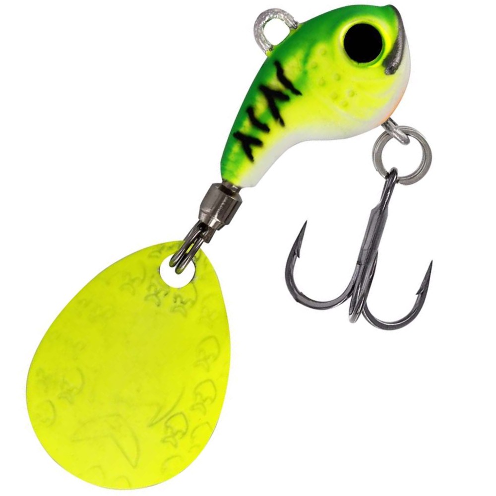 Westin DropBite Tungsten Spin Tail Jig - Jigspinner Chartreuse Ice - 1,6cm - 7g
