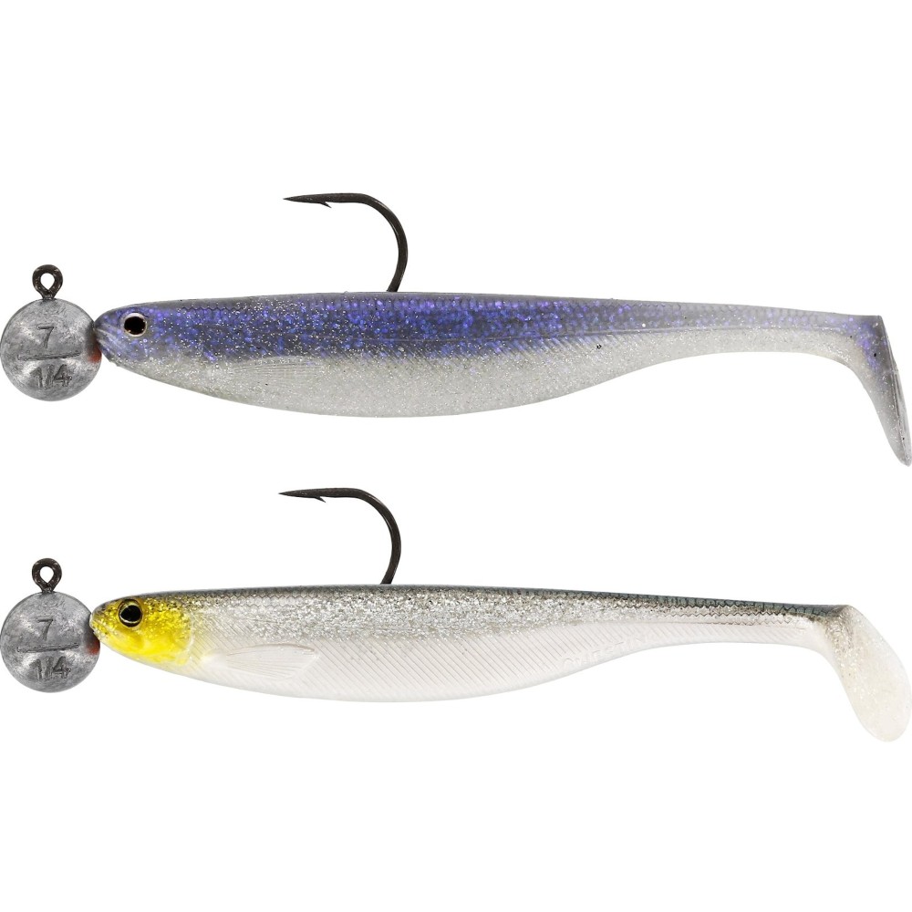 Westin ShadTeez Slim R' N R - vormontierter Gummifisch Clear Water Mix 2 - 12cm - 10g - #6/0 - 1 Stück