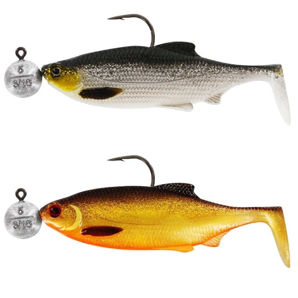 Westin Ricky the Roach R 'n R - Gummifisch, vomontiert Dark Water Mix 4 - 7cm - 5g - 2 Stück