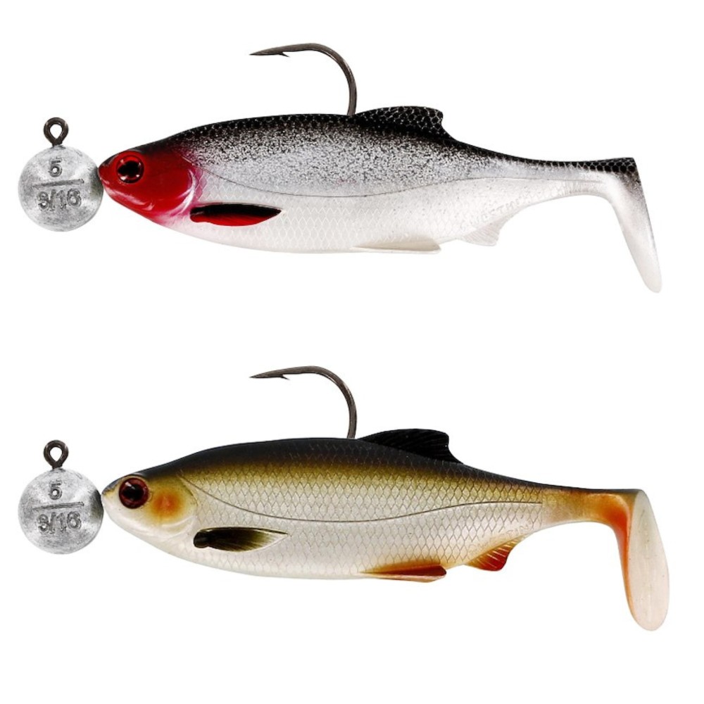 Westin Ricky the Roach R 'n R - Gummifisch, vomontiert Clear Water Mix 4 - 10cm - 10g - 2 Stück