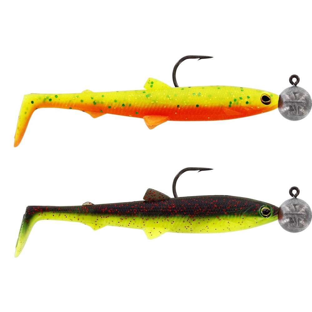 Westin BullTeez Shadtail R 'N R - Gummifisch Dark Water Mix 6 - 9,5cm - 7g - Gr.4 - 2 Stück