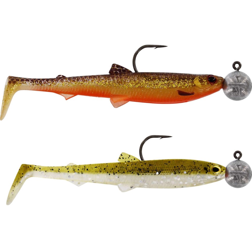 Westin BullTeez Shadtail R 'N R - Gummifisch Clear Water Mix 5 - 9,5cm - 7g - Gr.4 - 2 Stück