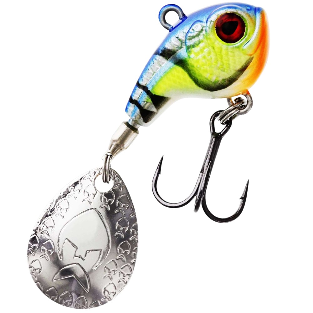 Westin Dropbite Spin Tail Jig - Jigspinner Chartreuse Blue Craw - 3,4cm - 17g - 1 Stück