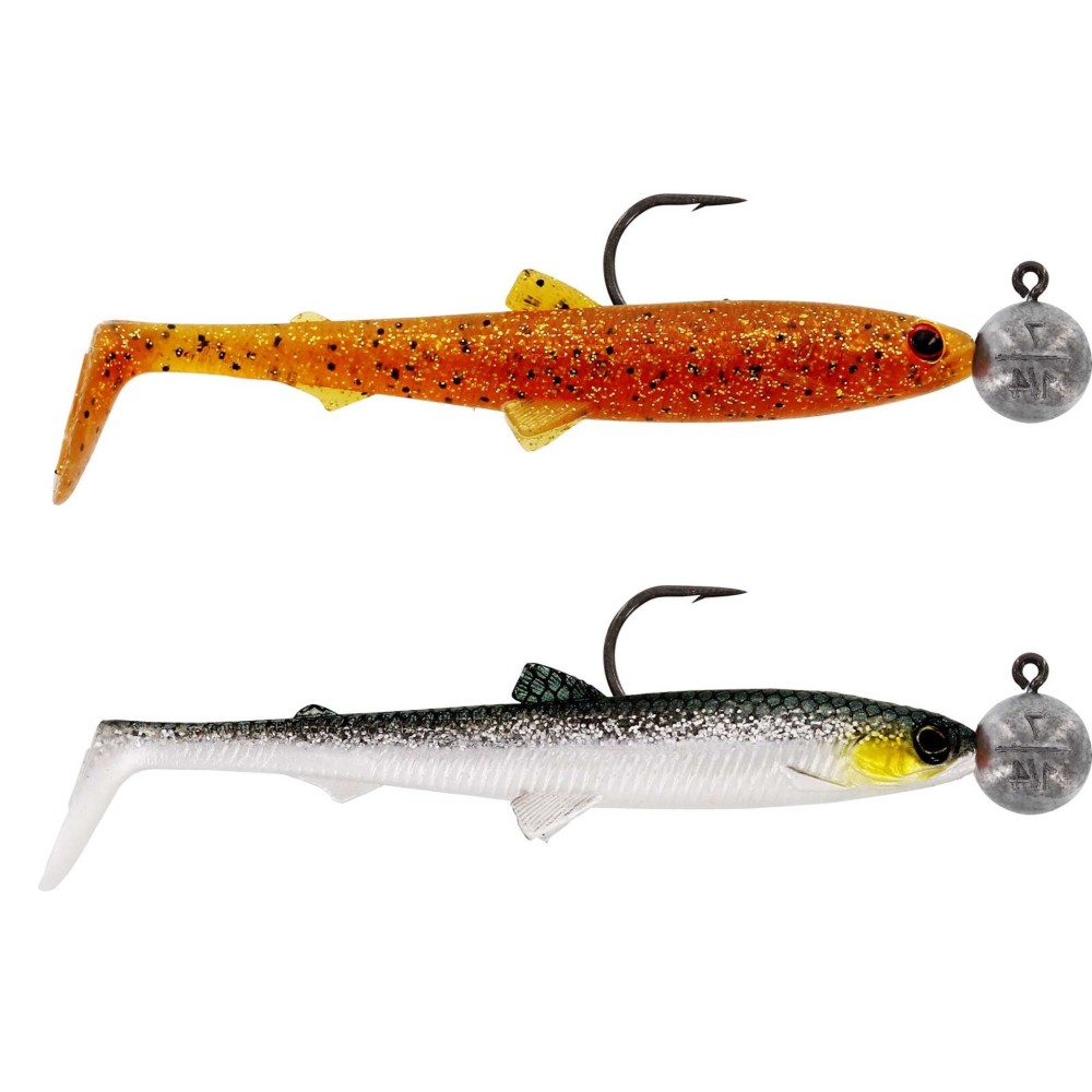 Westin BullTeez Shadtail R 'N R - Gummifisch Clear Water Mix 6 - 12,5cm - 10g - Gr.6 - 2 Stück