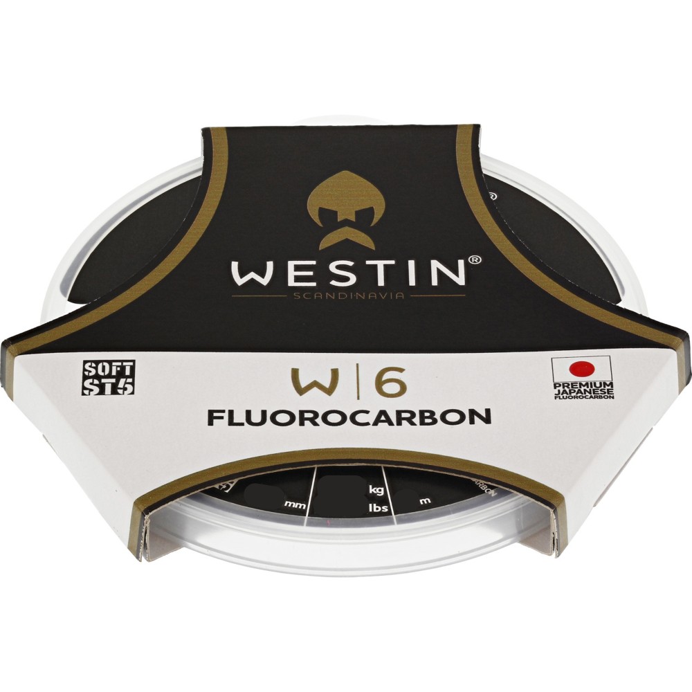Westin W6 ST5 Fluorocarbon Clear - Vorfachschnur Clear - 0,62mm/25kg - 35m