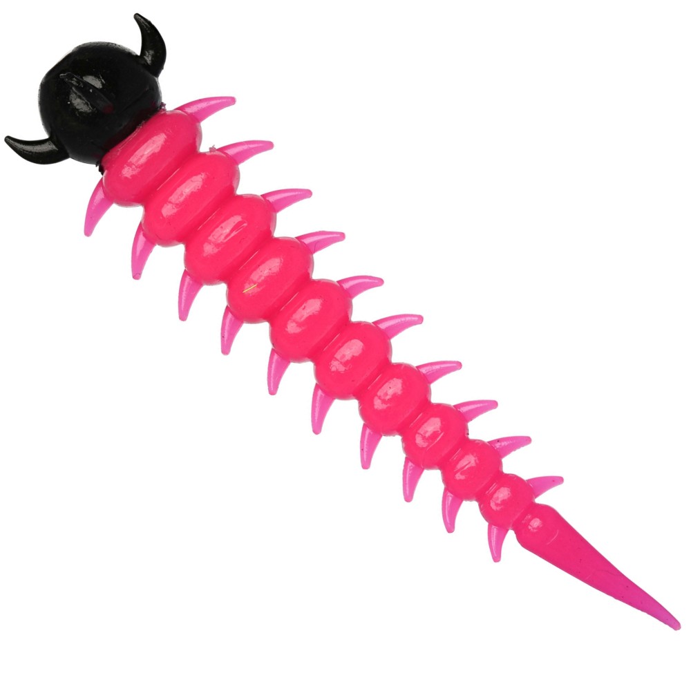 Westin Greedy Worm - Creaturebait Pink/Black - 5,5cm - Banana