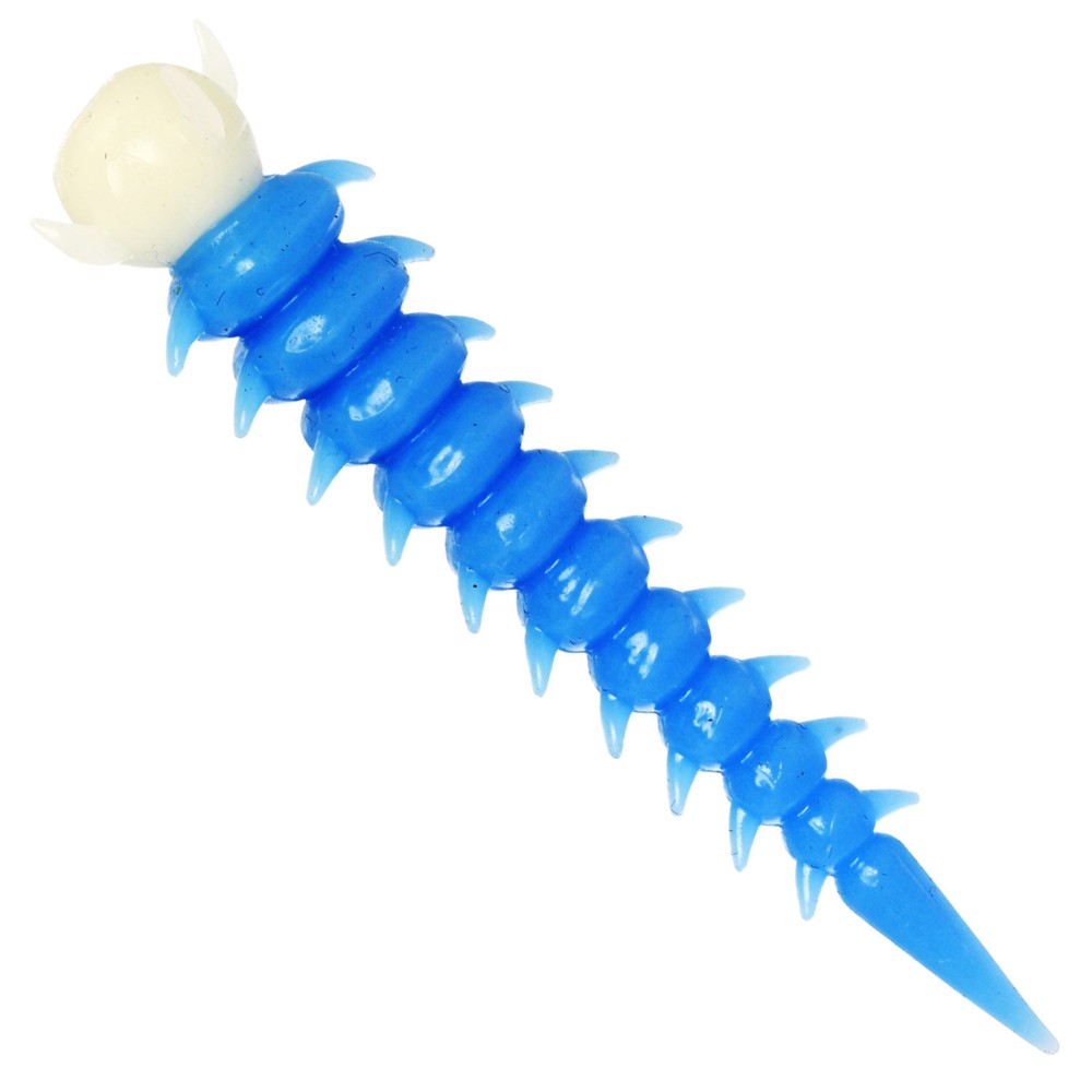 Westin Greedy Worm - Creaturebait Baby Blue/White - 5,5cm - Banana