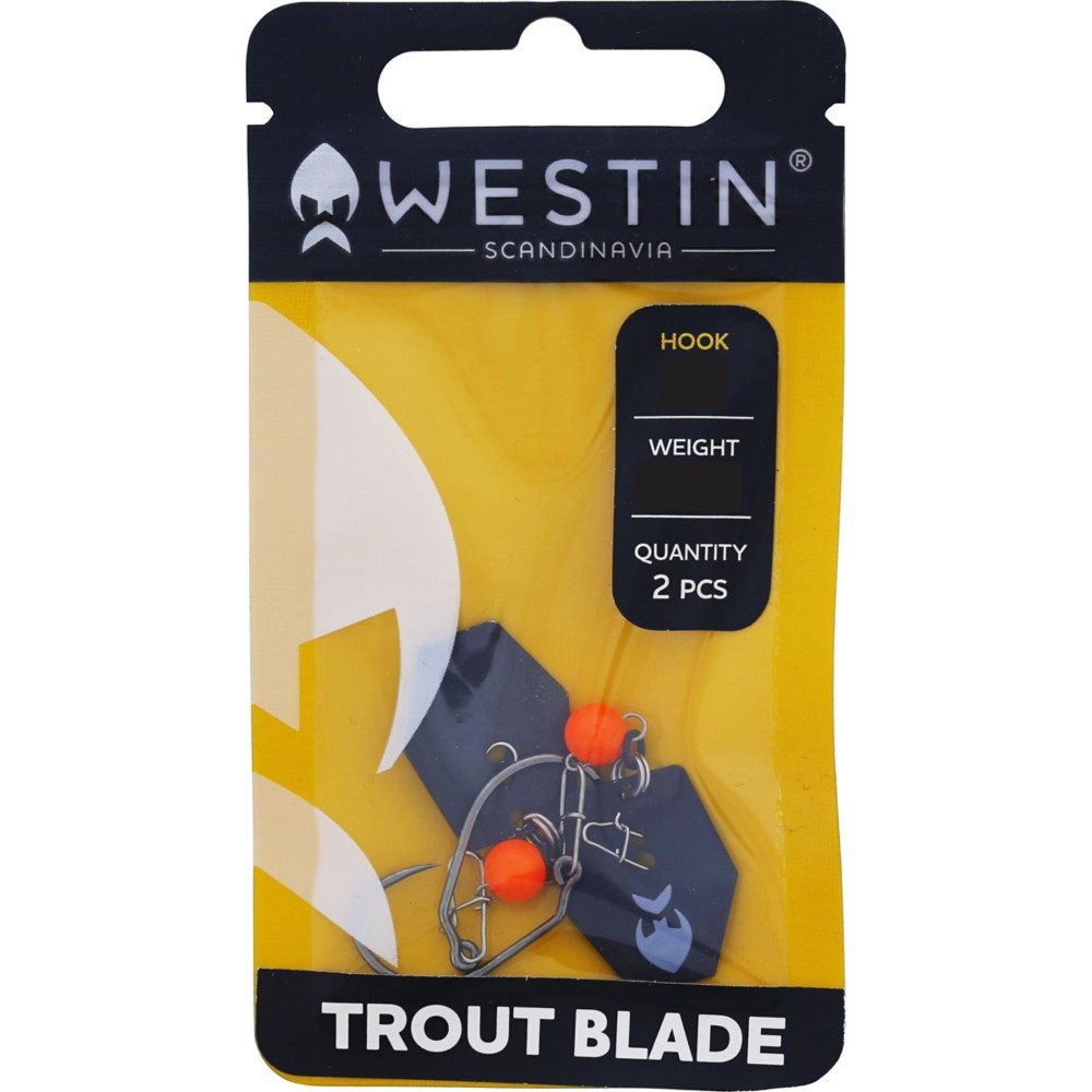 Westin Trout Blade - Chatterbait UV Orange - Gr.S - #6 - 0,5g