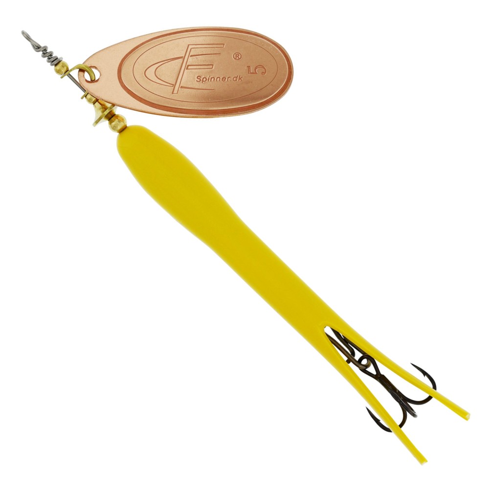 Westin FC Upstream - Spinner Flouro Yellow/Copper Blade - 15g - #5 - 1 Stück