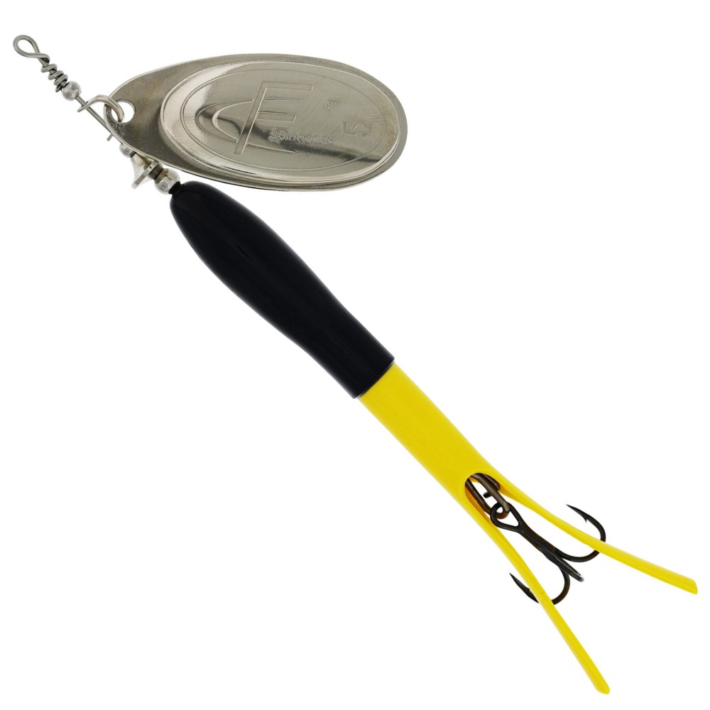 Westin FC Upstream - Spinner Black/Flouro Yellow/Silver Blade - 15g - #5 - 1 Stück