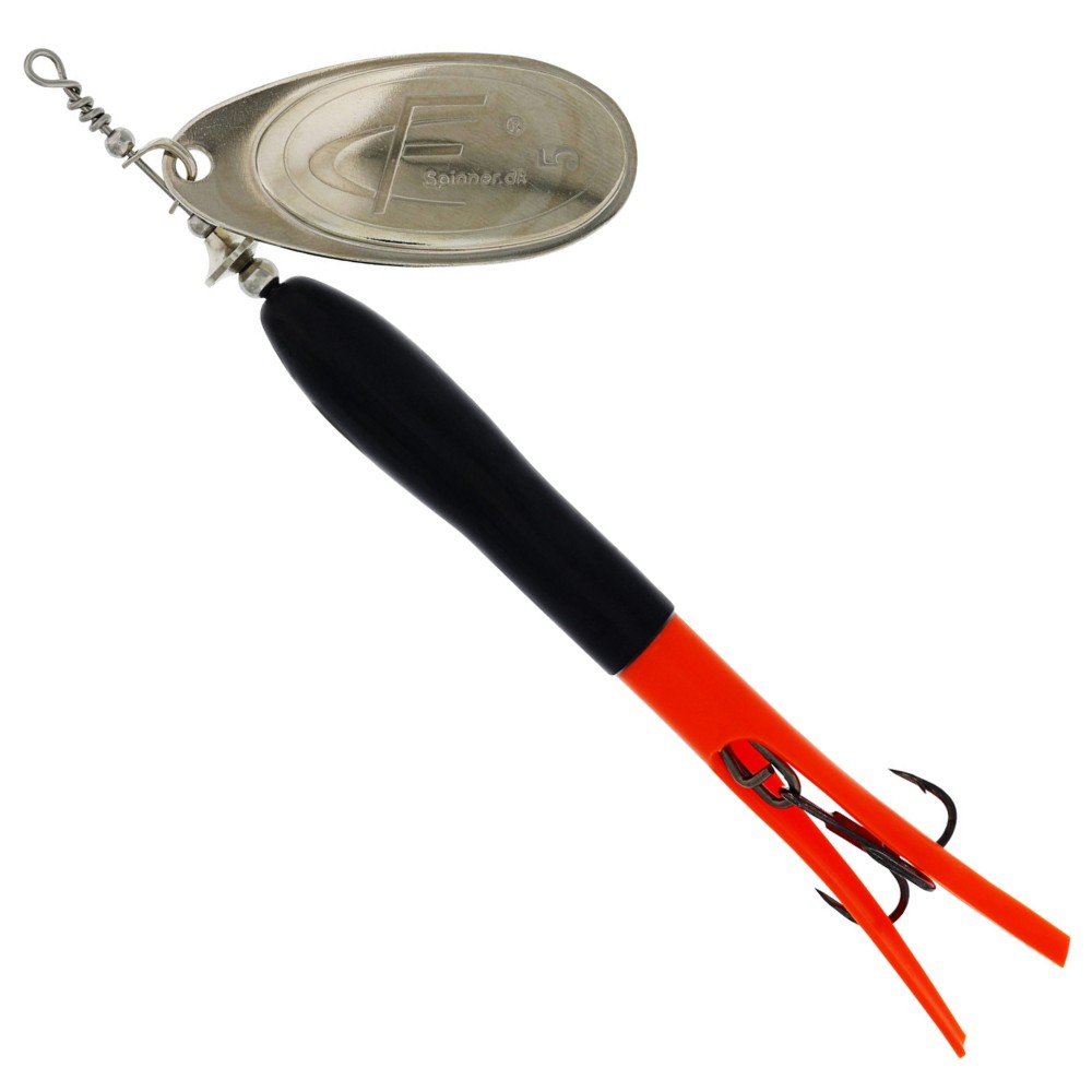 Westin FC Upstream - Spinner Black/Flouro Orange/Silver Blade - 20g - #5 - 1 Stück