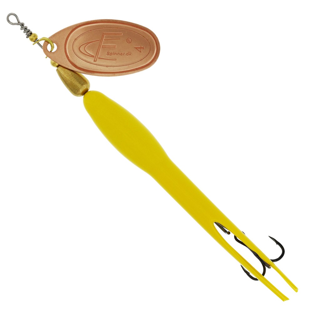 Westin FC Downstream - Spinner Flouro Yellow/Copper Blade - 20g - #4 - 1 Stück