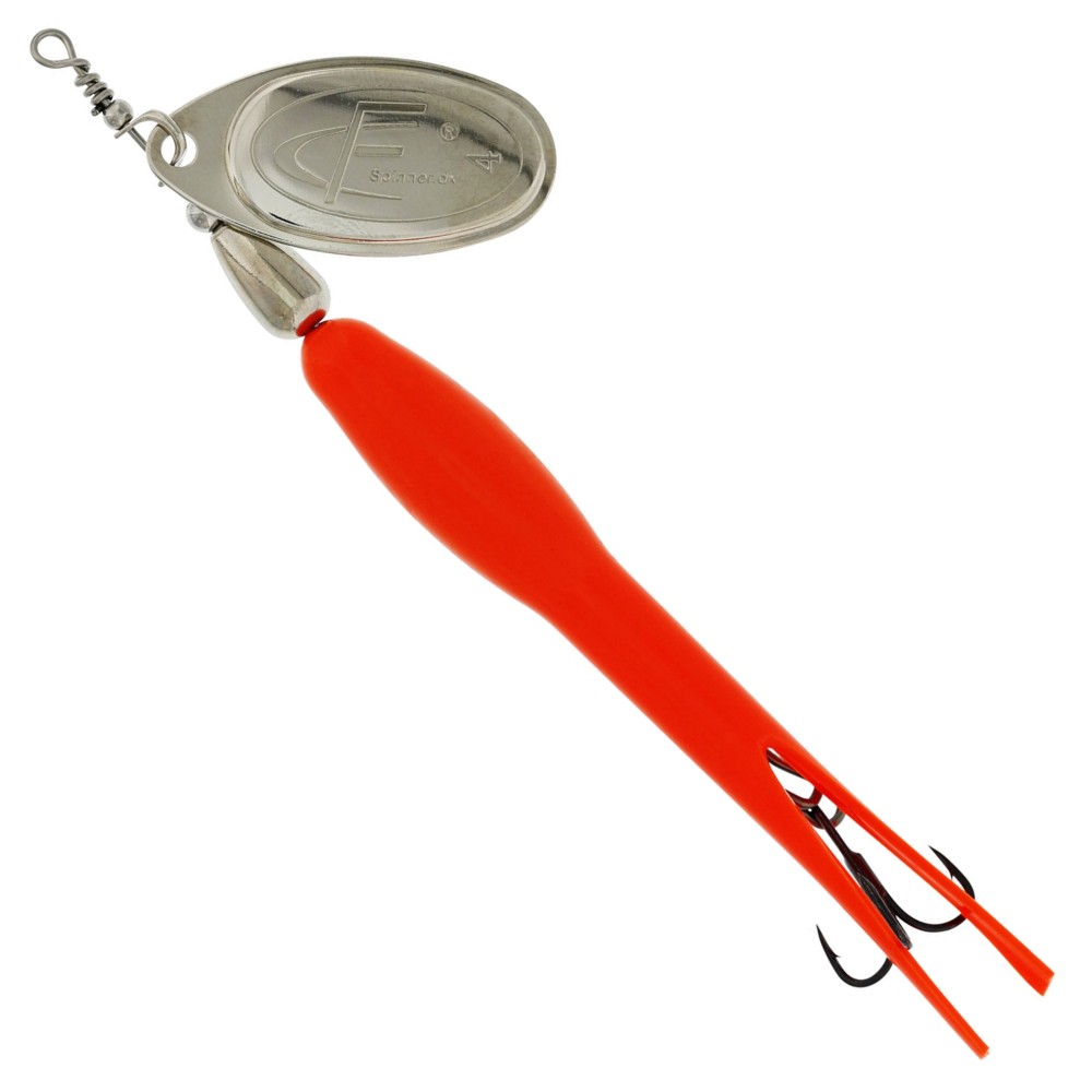 Westin FC Downstream - Spinner Flouro Orange/Silver Blade - 25g - #4 - 1 Stück