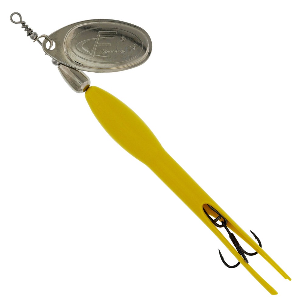 Westin FC Downstream - Spinner Flouro Yellow/Silver Blade - 30g - #4 - 1 Stück