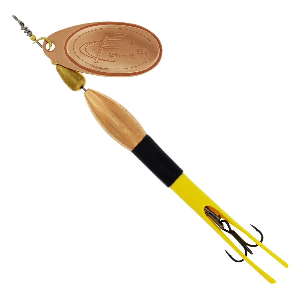 Westin FC Bullet - Spinner Black/Flouro Yellow/Copper Blade - 30g - #5 - 1 Stück