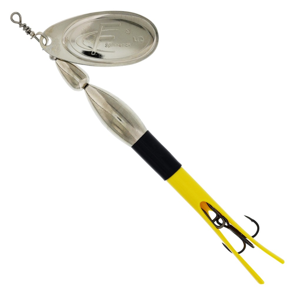 Westin FC Bullet - Spinner Black/Flouro Yellow/Silver Blade - 30g - #5 - 1 Stück