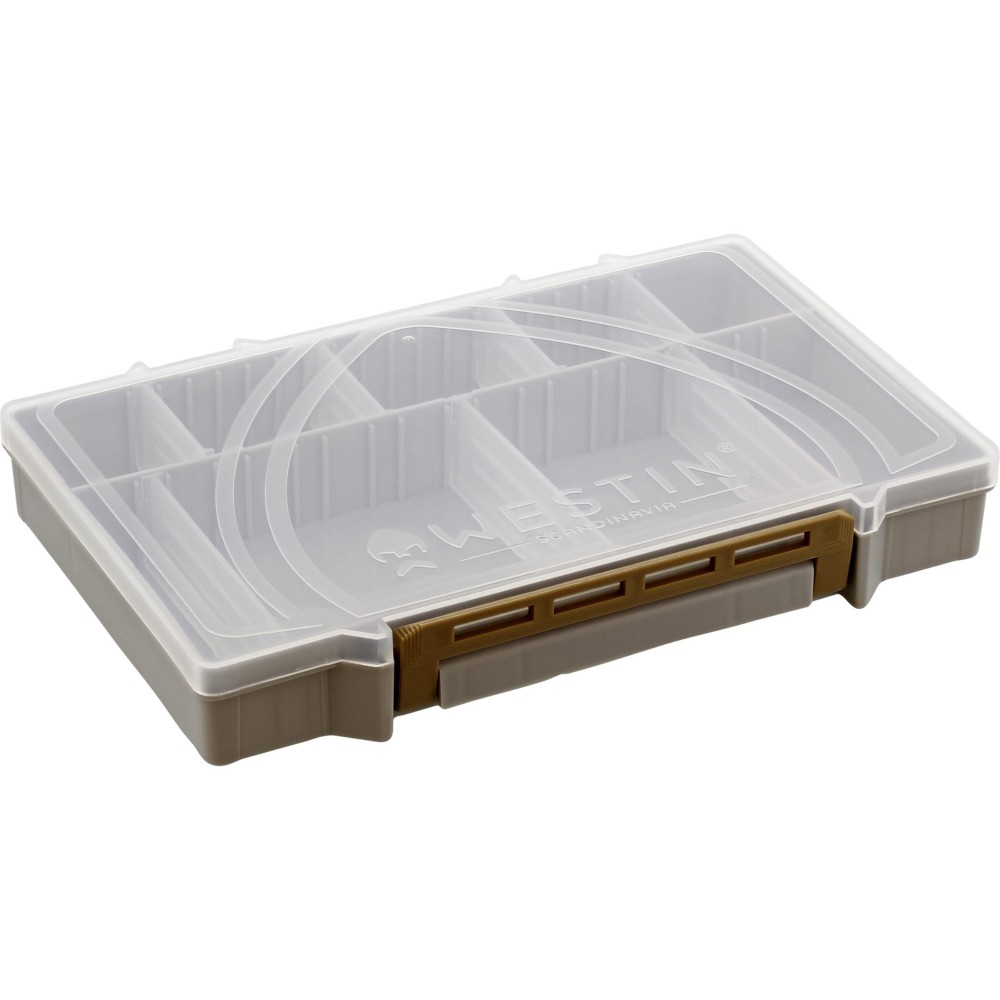 Westin W3 Tackle Box I Grey/Clear - 20.5x14.5x3cm - Size 2 - 1 Stück