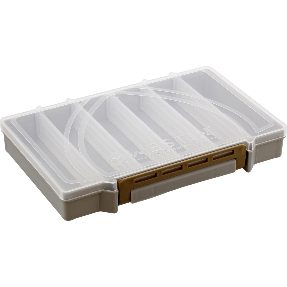 Westin W3 Tackle Box I Grey/Clear - 20.5x14.5x3cm - Size 5 - 1 Stück