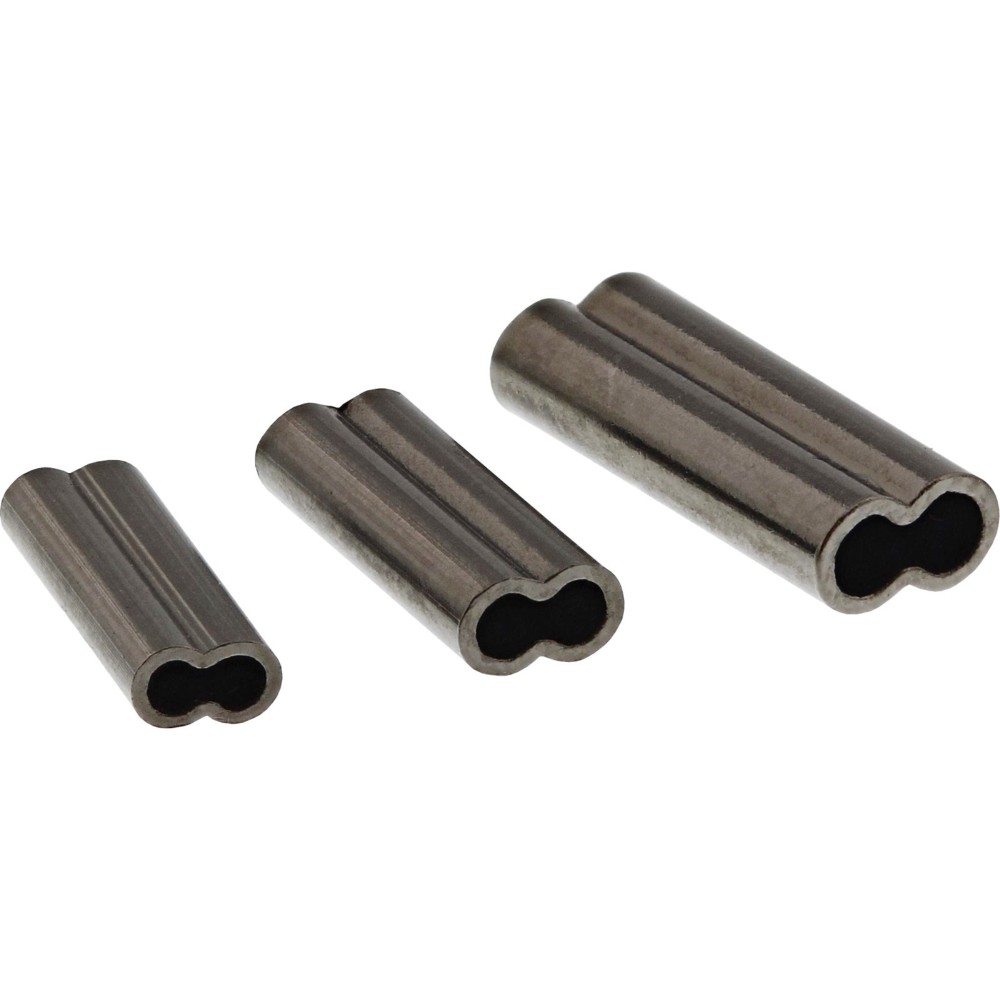 Westin Double Wire Crimp - Quetschhülsen Black Nickel - Ø1mm - 20 Stück