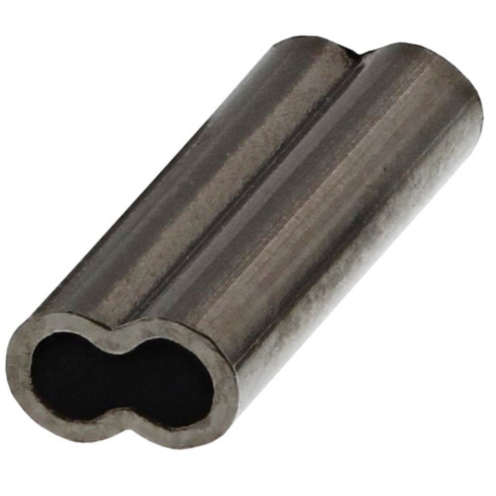 Westin Double Wire Crimp - Quetschhülsen Black Nickel - Ø1,2mm - 20 Stück