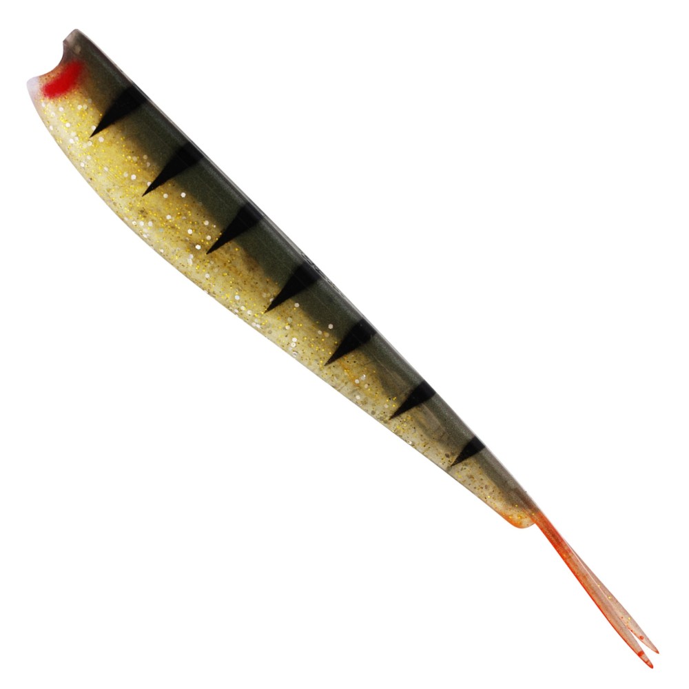 Westin TwinTeez V-Tail - Gummifisch T Gold Perch - 24cm - 46g - 1 Stück