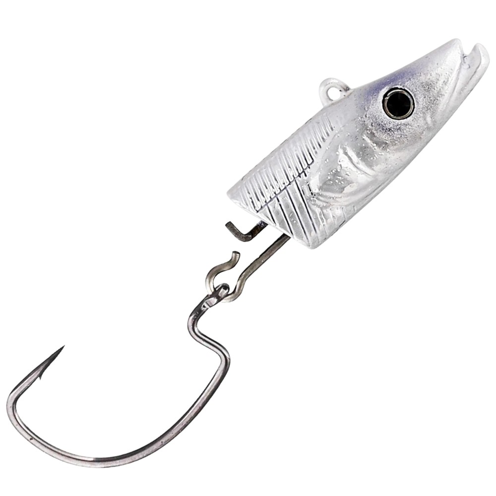 Westin Sandy Andy Weedless Jig Spare Head - Jigkopf Silver - 10cm - 11g - Gr.1/0 - 2 Stück