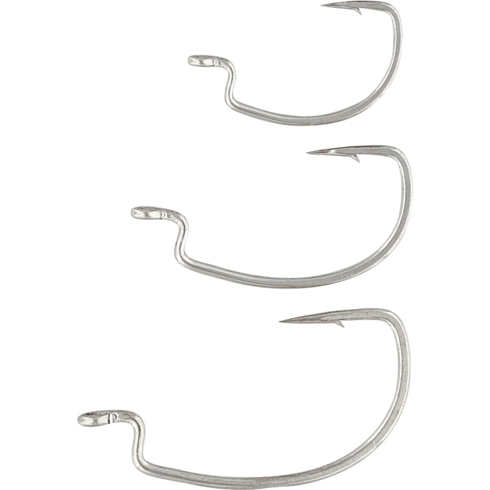 Westin Sandy Andy Weedless Jig Wide Gap Hook - Einzelhaken Silver - Gr.2/0 - 5 Stück