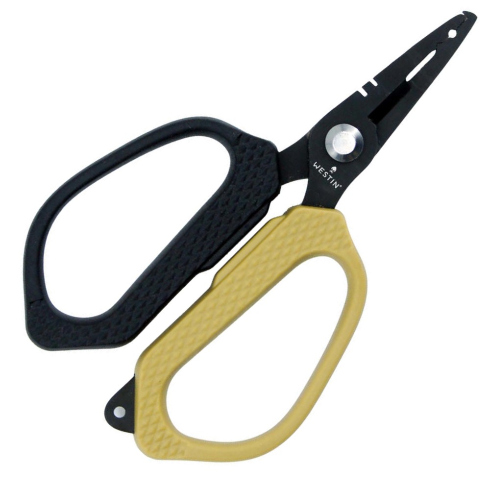 Westin Braid Scissor & Splitring Plier Stainless - Schnurschere & Sprengringzange Black Sand - 12,5cm