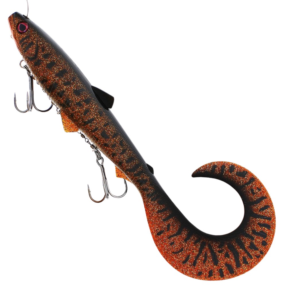 Westin Bullteez Curltail Inline sinking - Big Bait Motoroil Burbot - 33cm - 230g