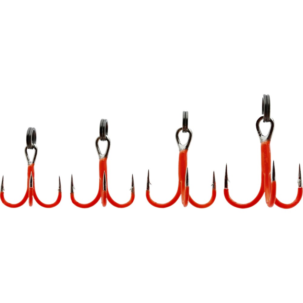 Westin Rigged Trout - Treble Hooks - Drilling UV Orange - #12 - 4 Stück