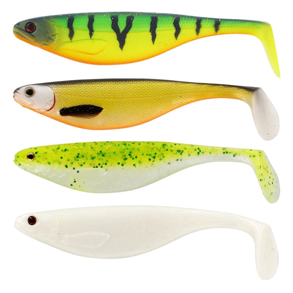 Westin ShadTeez - Gummifisch Dark Water Mix 18 - 7cm - 4g - 4 Stück