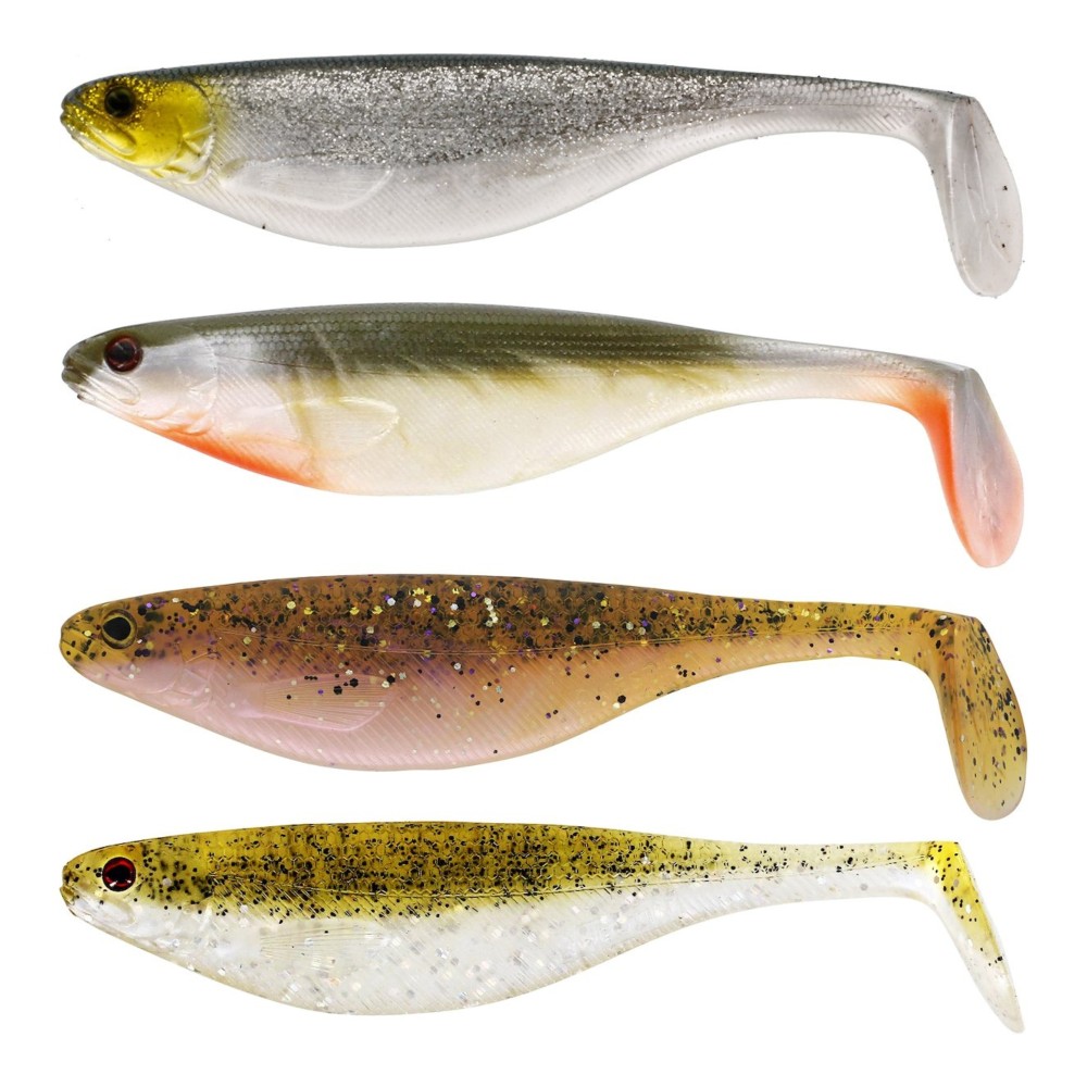 Westin ShadTeez - Gummifisch Clear Water Mix 18 - 7cm - 4g - 4 Stück