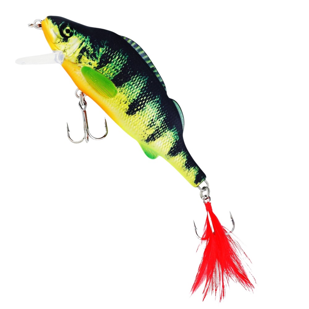 Westin Percy the Perch Crankbait - Wobbler Real Chartreuse Perch - 10cm - 20g