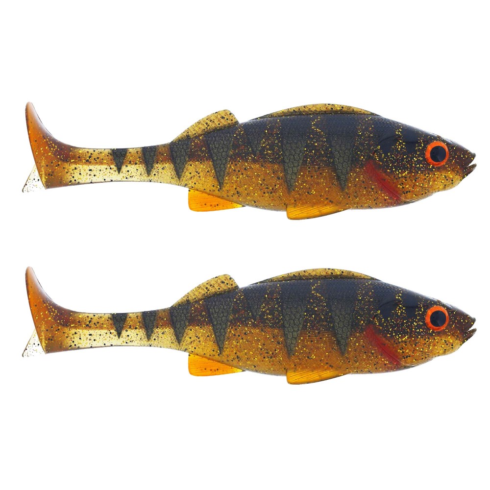 Westin Original Perch - Gummifisch 12cm - 19g - Motoroil Perch - 2Stück