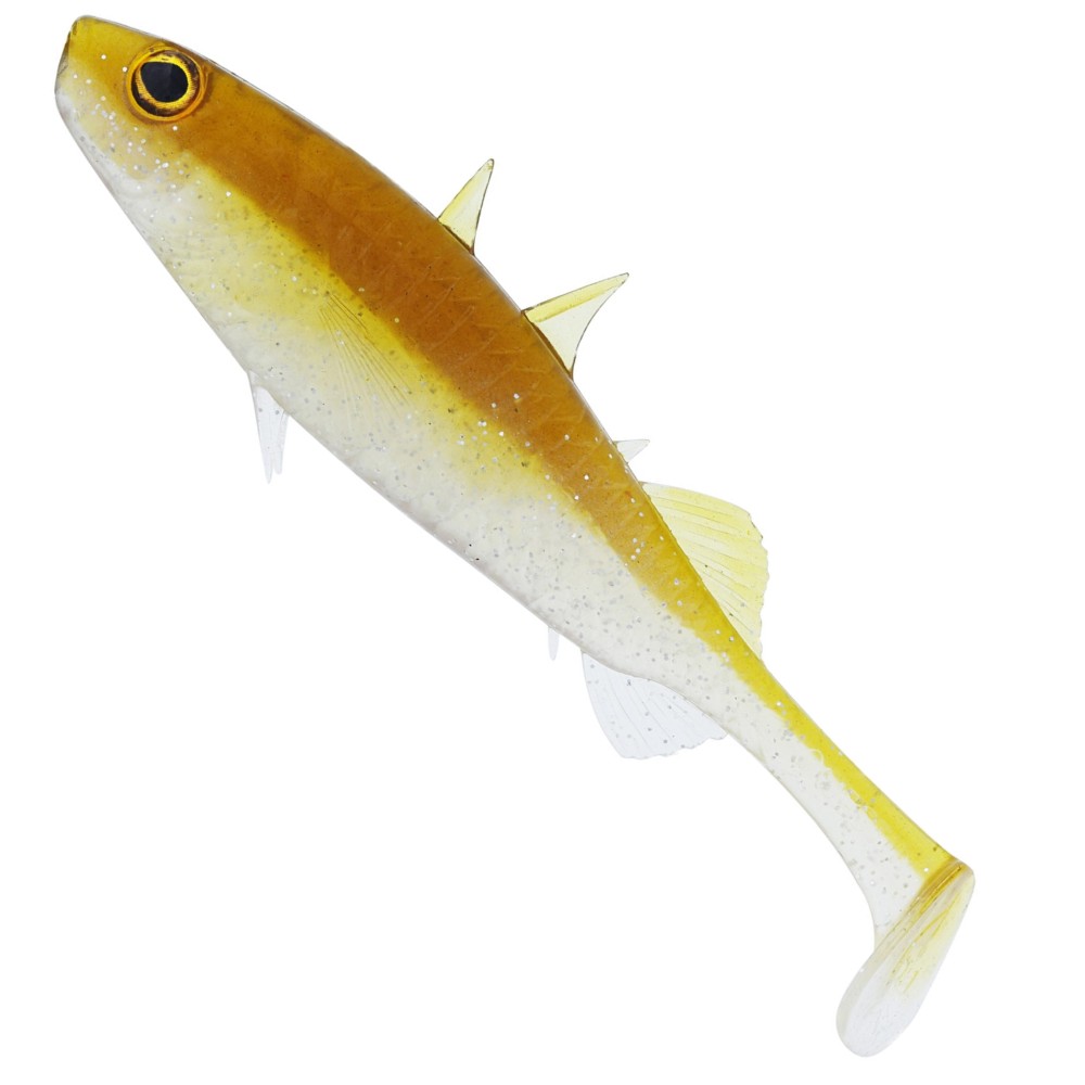Westin Stanley the Stickleback Shadtail - Gummifisch Baitfish Glitter - 5,5cm - 1,5g - 4 Stück