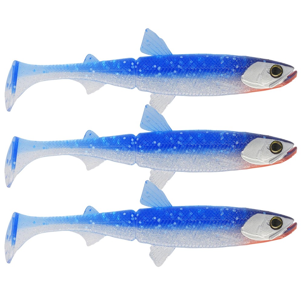 Westin HypooTezz Shadtail - Gummifisch Atomic Blue - 9cm - 5g - 3Stück