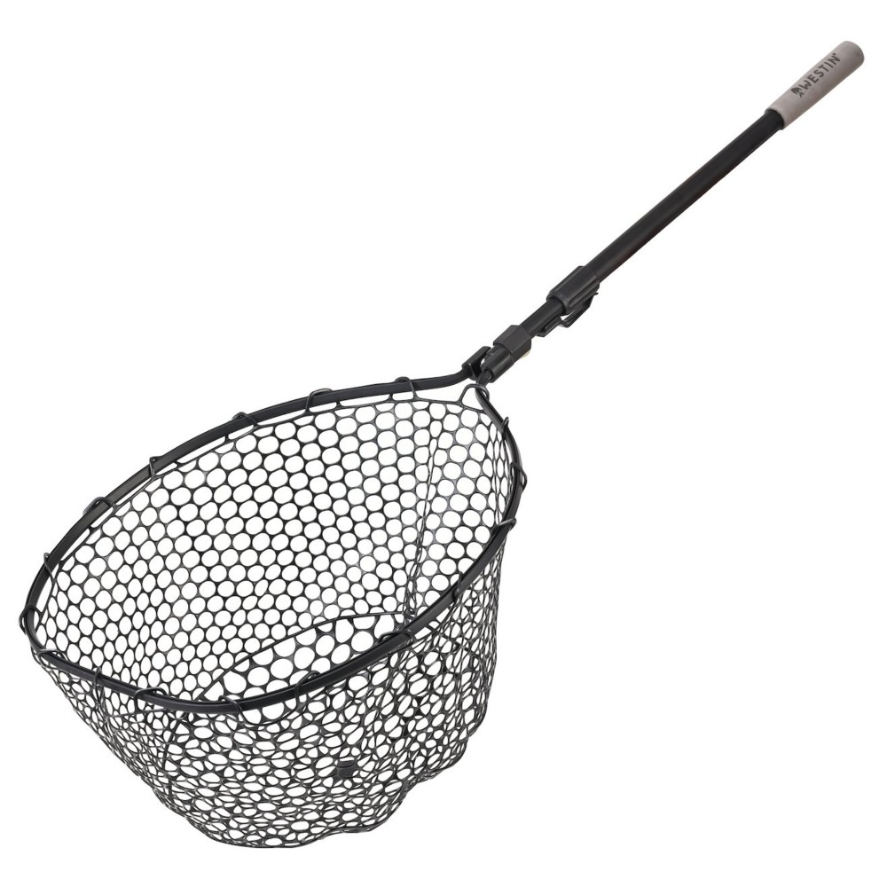 Westin W3 C&R Adjustable Full Rubber Mesh Landing Net - Kescher 45x55x35cm - 1 Stück
