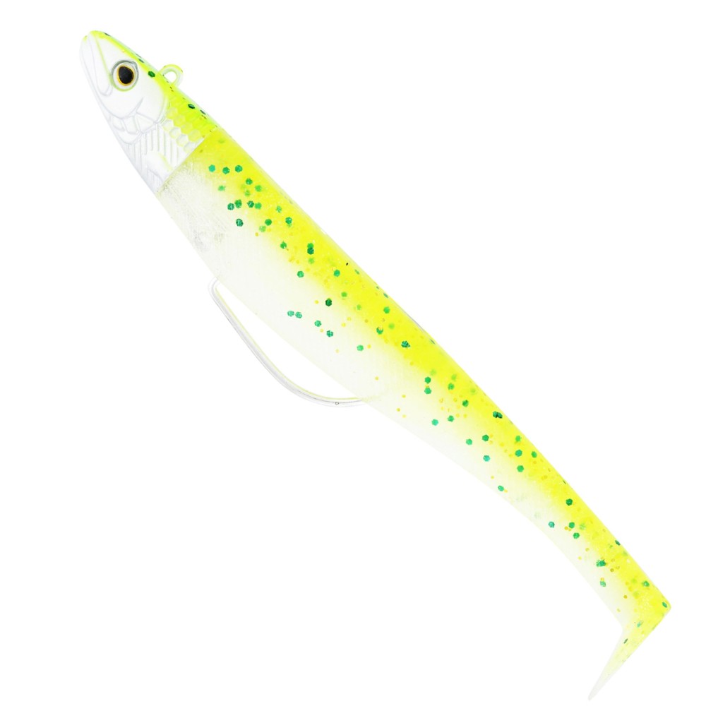 Westin Magic Minnow Weedless Jig - Gummifisch Sparkling Chartreuse - 10,5cm - 18g - 1 Stück