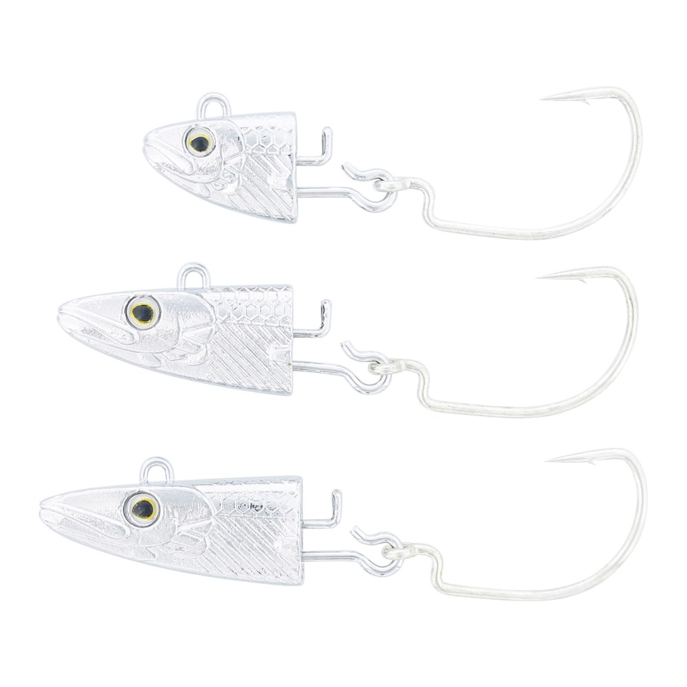 Westin Magic Minnow Weedless Jig Spare Head - Jigkopf Silver - 14g für 8 cm Körper - 2 Stück